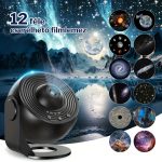 Galaxis Projektor 12 Filmlemezzel, Időzítővel, HD Felbontással, Állítható Fókusszal - Fekete