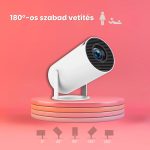 HY300 Pro LED Projektor Hordozható Otthoni Mozi, Wi-Fi, Android, 720p, 4K Támogatással