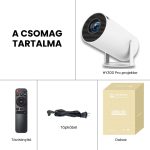 HY300 Pro LED Projektor Hordozható Otthoni Mozi, Wi-Fi, Android, 720p, 4K Támogatással