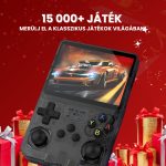 Prenosná herná konzola R36S – 3,5-palcový displej, 64 GB úložisko – čierna
