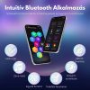 Lampa de colț LED cu iluminare ambientală, reglaj al intensității luminoase și control prin muzică