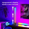 Lumină ambientală inteligentă RGB LED cu bandă luminoasă care răspunde la muzică și control prin aplicație mobilă