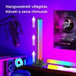 Chytrý RGB LED světelný pásek s hudbou reagujícím osvětlením a ovládáním pomocí mobilní aplikace