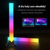 Lumină ambientală inteligentă RGB LED cu bandă luminoasă care răspunde la muzică și control prin aplicație mobilă