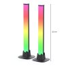 Lumină ambientală inteligentă RGB LED cu bandă luminoasă care răspunde la muzică și control prin aplicație mobilă