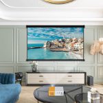 Mini LED projektor 1080P Full HD, kompatibilní s HDMI, USB a TF kartou, pro domácí kino a kempování – Žlutá/Bílá