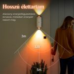 Smart Night Újratölthető RGB LED fali lámpa hangulatfény mozgásérzékelővel és mágneses fali tartóval 
