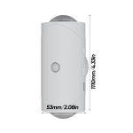 Smart Night Újratölthető RGB LED fali lámpa hangulatfény mozgásérzékelővel és mágneses fali tartóval 