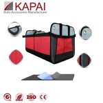 Portbagaj pliabil cu mai multe compartimente - roșu