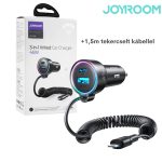 Joyroom JR-CL08, 3 az 1-ben autós gyorstöltő, 1.5 m-es 45 W-os Lightning kábellel - Fekete