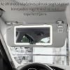Oglindă auto pentru machiaj, montabilă pe parasolar, cu lumină LED - Albă
