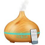 Aroma difuzér s dřevěným vzorem – světle hnědý