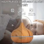 Aroma difuzér s dřevěným vzorem – světle hnědý