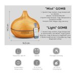 Aroma difuzér s dřevěným vzorem – světle hnědý