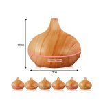 Aroma difuzér s dřevěným vzorem – světle hnědý