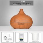 Aroma difuzér s dřevěným vzorem – světle hnědý