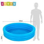 INTEX 3 gyűrűs felfújható gyermekmedence - 58426NP - Kék