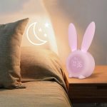 Ceas deșteptător și lumină de noapte Iepuraș