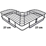 Öntapadós fürdőszobai sarokpolc - fekete