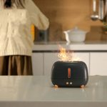 RetroFlame Láng hatású aromaterápiás párásító 250 ml - Fekete - Black Friday