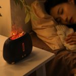 RetroFlame Láng hatású aromaterápiás párásító 250 ml - Fekete - Black Friday