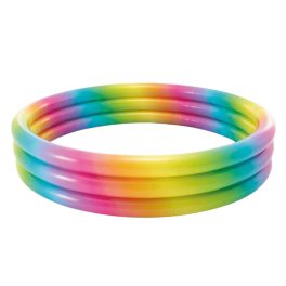INTEX detský bazén s 3 kruhmi, ombre - 58439np - dúhový