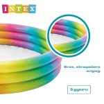 INTEX detský bazén s 3 kruhmi, ombre - 58439np - dúhový
