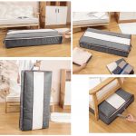 Nagy kapacitású, helytakarékos ruhatároló táska, 100 L - 2 db