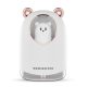 Umidificator USB cu figurină ursuleț de pluș, iluminare ambientală, 300 ml - Alb
