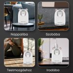 USB Párásító maci figurával, hangulatvilágítással, 300 ml - Fehér - Black Friday