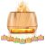 Flame láng hatású aromaterápiás párásító, sótartóval és himalájai sóval