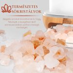 Flame láng hatású aromaterápiás párásító, sótartóval és himalájai sóval - Black Friday