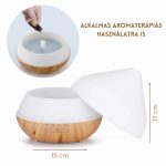 Kúp alakú aroma diffúzor és hangulatfény