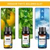 Repedezett és fehér fa mintázatú ultrahangos aroma diffúzor és Pulaiyi 6 részes illóolaj szett