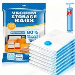 Saci de depozitare vidați care economisesc spațiu, diverse dimensiuni - 9 bucăți