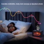 Aroma difuzér s efektem krbu, 2stupňová humidifikácia a osvetlenie, časovač, tichý chod – čierny