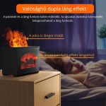 Aroma difuzér s efektem krbu, s efektem skutečného plamene, dlouhou výdrží a ovládáním jedním tlačítkem – černý
