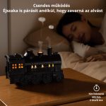 Mozdony Aroma Diffúzor Ultrahangos Technológiával, Dupla Párásítással, Éjszakai Fénnyel - Fekete