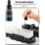Mozdony Aroma Diffúzor Ultrahangos Technológiával, Dupla Párásítással, Éjszakai Fénnyel - Fekete