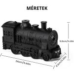 Mozdony Aroma Diffúzor Ultrahangos Technológiával, Dupla Párásítással, Éjszakai Fénnyel - Fekete