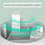 Antigravitační zvlhčovač vzduchu s inteligentním displejem, velkou kapacitou a osvětlením – bílý