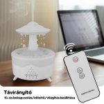 Barevná kapka deště – aromaterapeutický difuzér s barevným osvětlením, kapkami vody, dálkovým ovládáním a časovačem – bílý