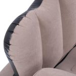 Saltea gonflabilă 2 în 1, maro - 100 x 90 x 98 cm