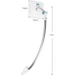 Teleszkópos Ablaktisztító Eszköz Állítható Szöggel, Cserélhető és Mosható Textil Betétekkel