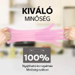 2dílná sada silikonových rukavic na mytí nádobí a úklid – růžová a zelená