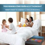 Set de 2 cutii de depozitare sub pat cu capac transparent, fermoar dublu, mânere rezistente - gri-negru