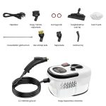 Multifunkční parní čistič s vyměnitelnými hlavicemi a velkou nádrží na vodu – Black Friday