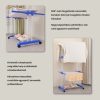Uscător multifuncțional de rufe cu suprafață mare de uscare, compact și rezistent, gri