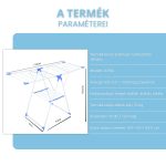 Skladací sušiak na bielizeň s krídlami, na vnútorné aj vonkajšie použitie, 3 úrovne, s veľkou sušiacou plochou
