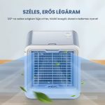 Ventilator Portabil Mini cu Răcire prin Apă, Umidificator și Conexiune USB, Albastru